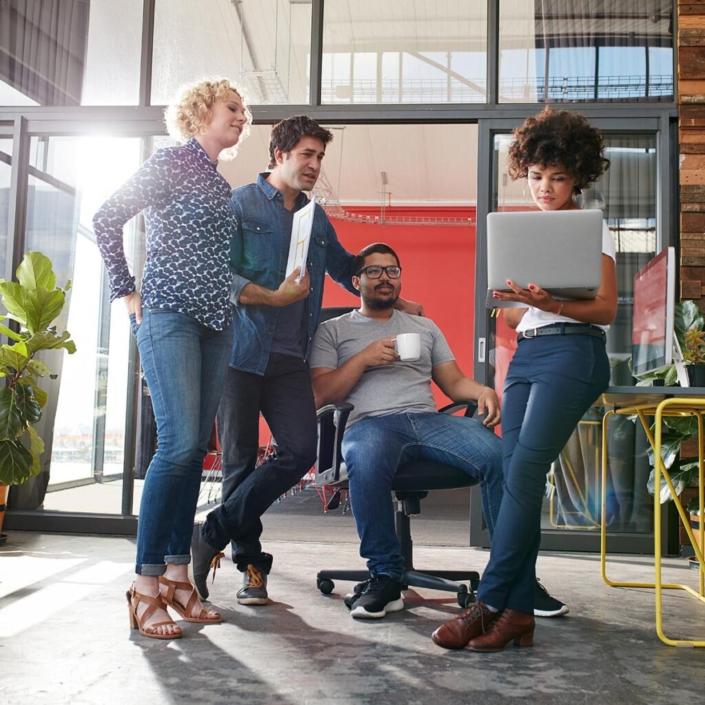 Multiracial Group Of Designers Meeting In Modern O PDKDT2P 1024x1024